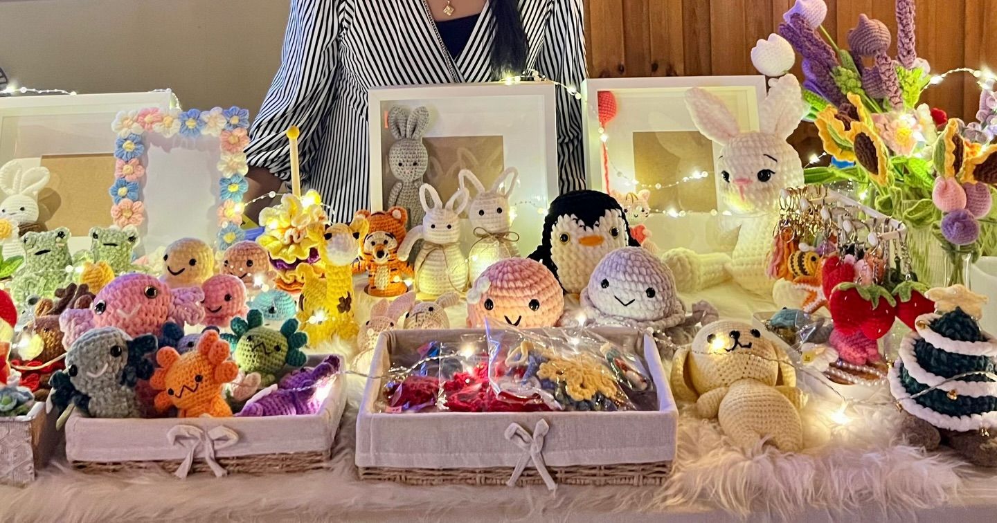 Handmade crochet amigurumi piece by Loomé by Shilpa, Al Ain UAE.