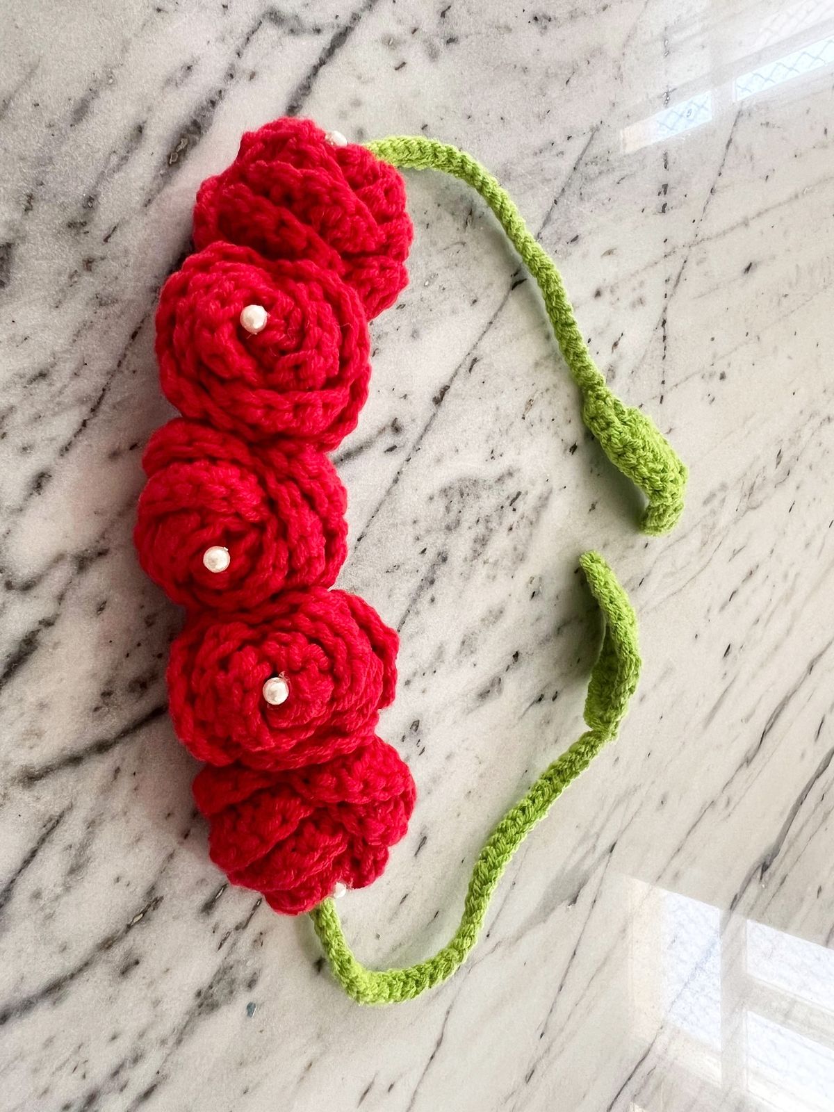 Handmade crochet flower piece by Loomé by Shilpa, Al Ain UAE.